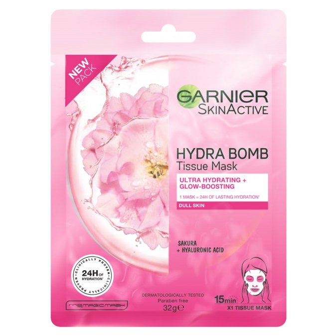 Garnier Skinactive Hydra Bomb Tissue Face Mask Sakura