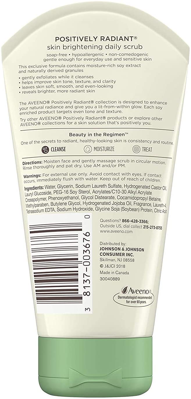 Aveeno Skin Brightening Daily Scrub 140g