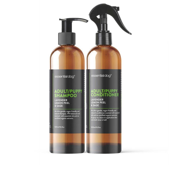 Essential Dog Adult & Puppy Shampoo & Conditioner Pack 500ml