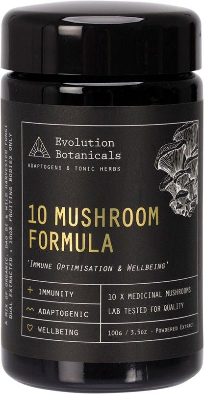 Evolution Botanicals 10 Mushroom Formula Immune & Wellbeing 100g