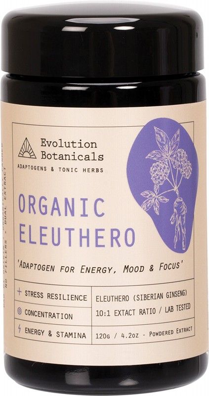 Evolution Botanicals Eleuthero Extract Energy, Mood & Focus 120g