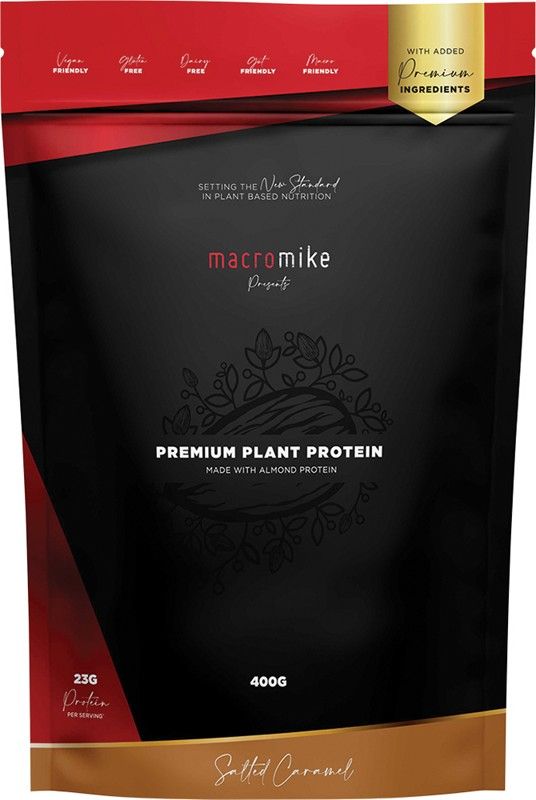 Macro Mike Premium Plant Protein Almond Salted Caramel 400g