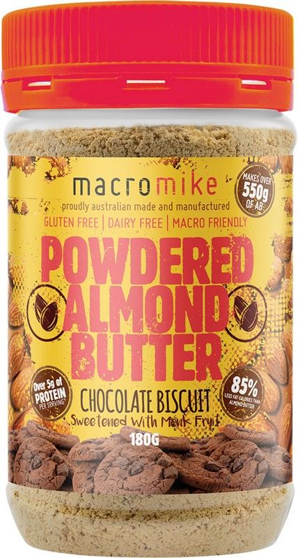 Macro Mike Powdered Almond Butter Chocolate Biscuit 180g