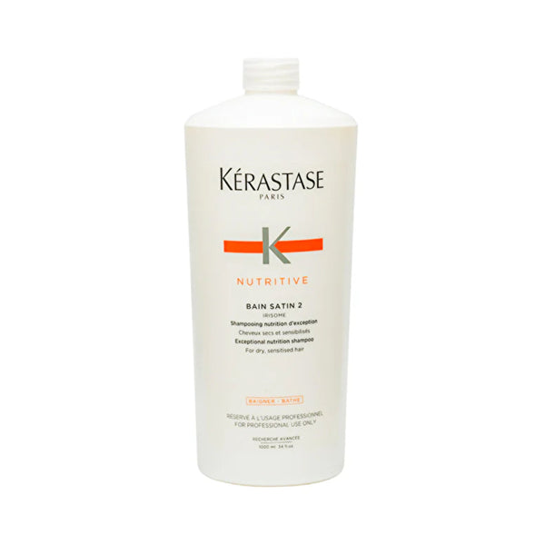 Kerastase Nutritive Bain Satin 2 Exceptional Nutrition Shampoo (For Dry, Sensitised Hair) 1000ml