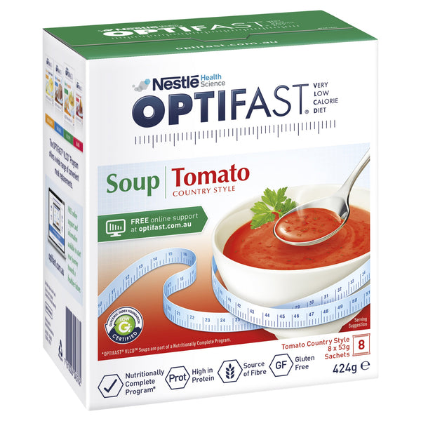 Optifast VLCD Soup Tomato Country Style 8 x 53g Sachets