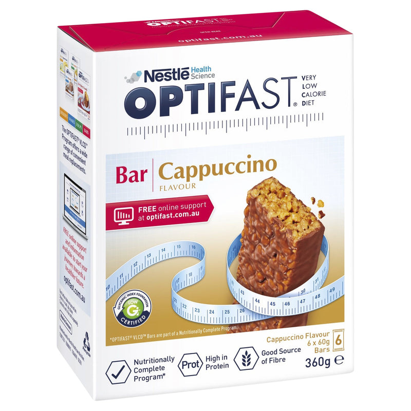 Optifast VLCD Bar Cappuccino - 6 Pack 60g Bars