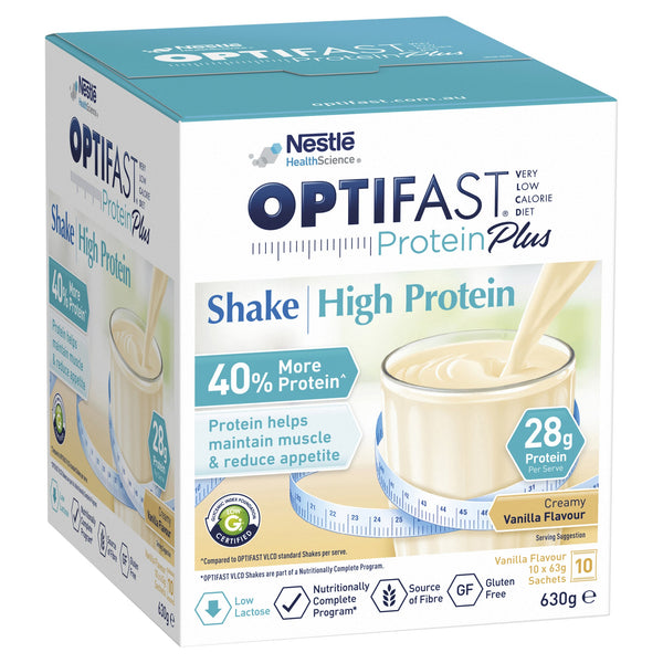 Optifast VLCD Protein Plus Shake Creamy Vanilla Flavour 10 Pack 630g