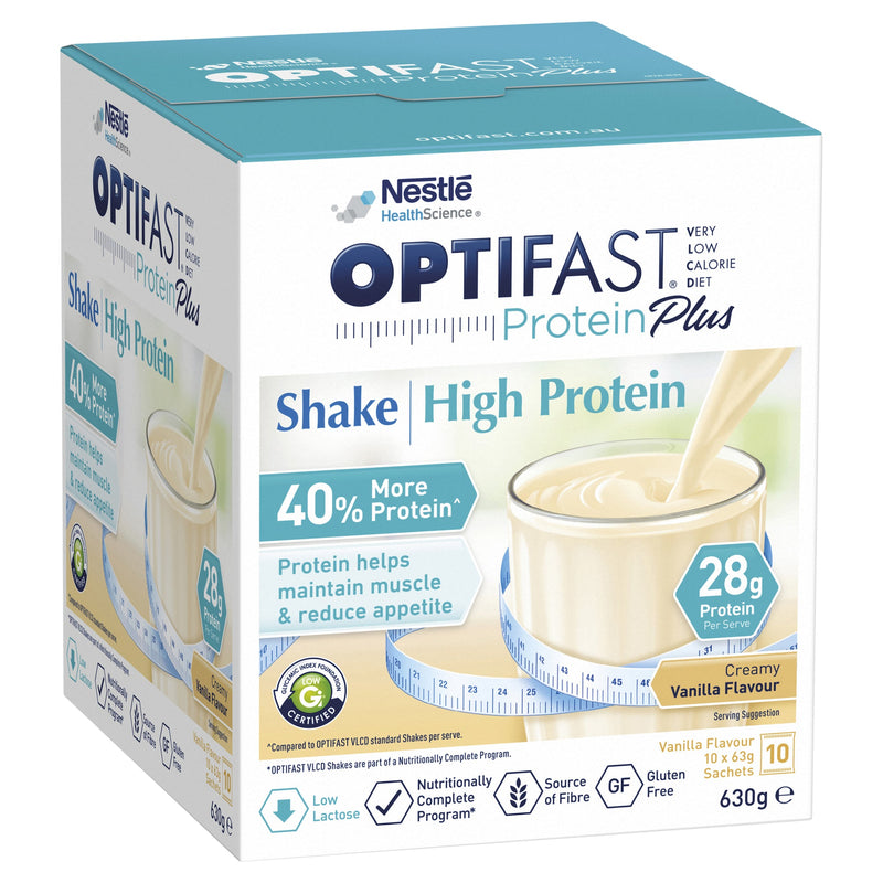 Optifast VLCD Protein Plus Shake Creamy Vanilla Flavour 10 Pack 630g