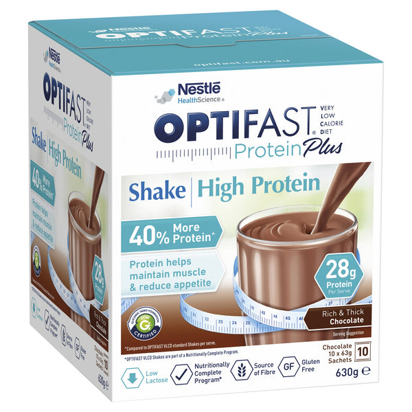 Optifast VLCD Protein Plus Shake Rich and Thick Chocolate 10 Pack 630g