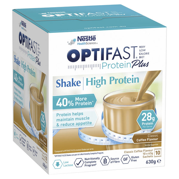 Optifast VLCD Protein Plus Shake Classic Coffee Flavour 10 Pack 630g