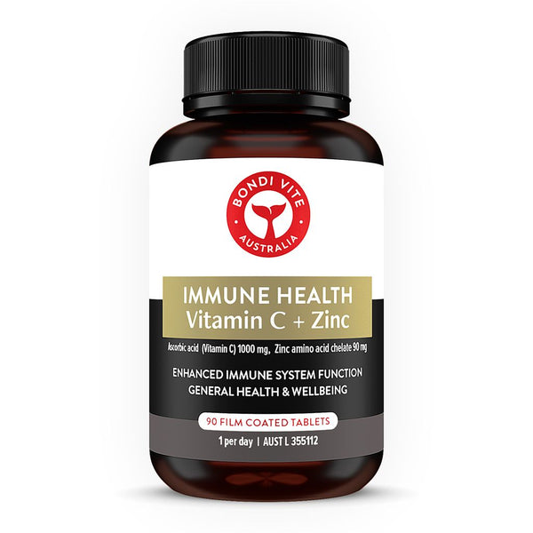 Bondi Vite Immune Health Vitamin C + Zinc 90 Tablets