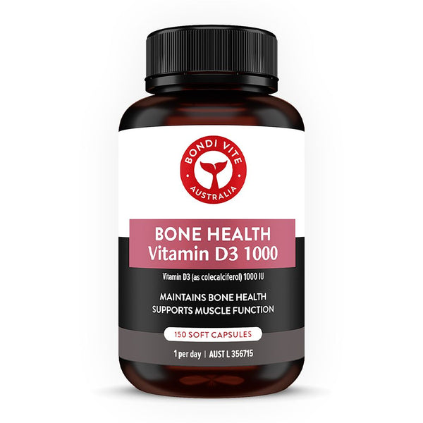 Bondi Vite Bone Health Vitamin D3 1000 150 Soft Gel Capsules