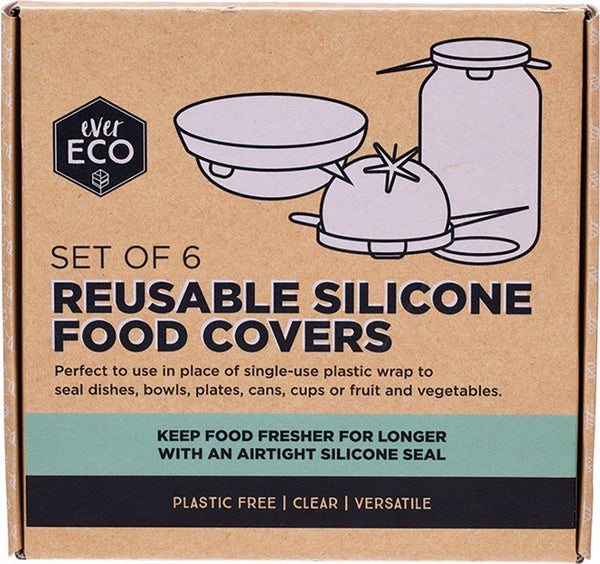 Ever Eco Reusable Silicone Food Covers X6