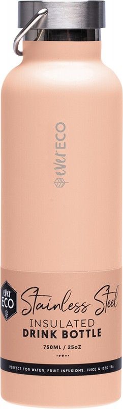 Ever Eco Insulated Stainless Steel Bottle 750ml - Los Angeles Peach