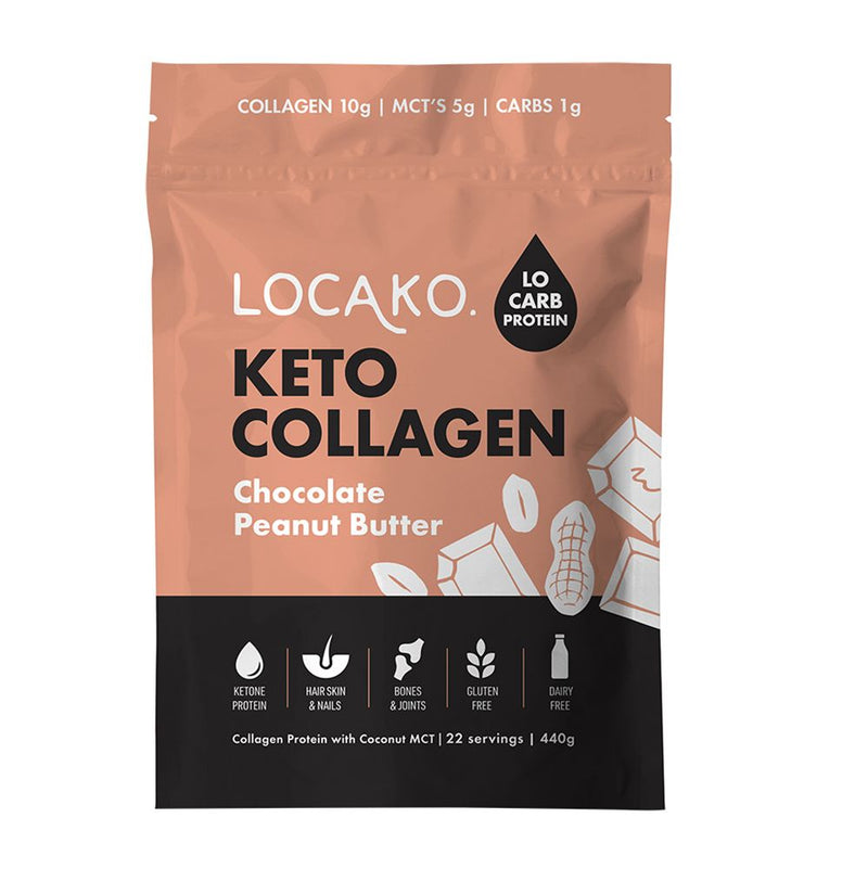 Locako Keto Collagen Chocolate Peanut Butter 440g