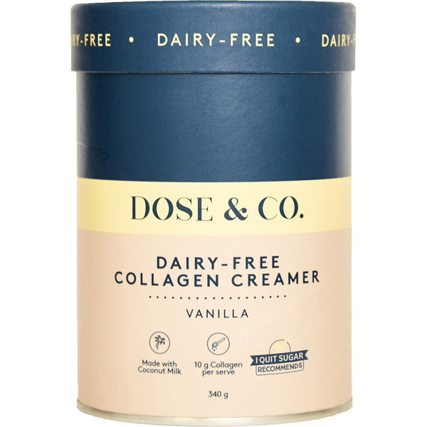 Dose & Co Dairy Free Vanilla Collagen Creamer 340g