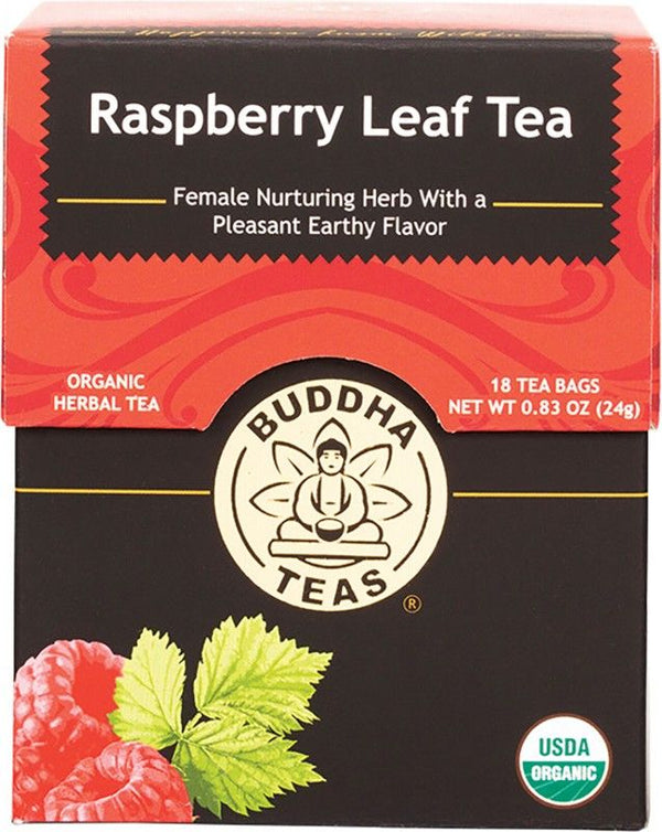 Buddha Teas Organic Herbal Tea Bags Raspberry Leaf Tea 18s