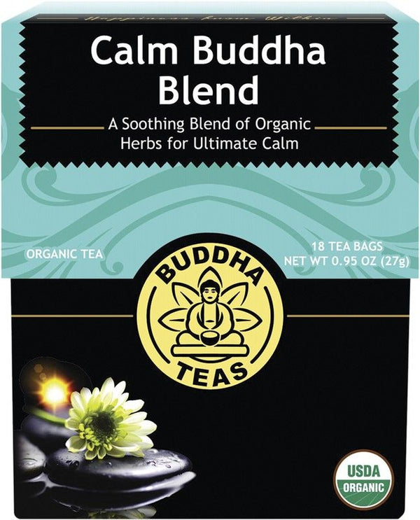 Buddha Teas Organic Herbal Tea Bags Calm Buddha Blend 18s