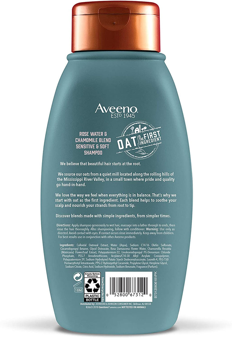 Aveeno Rose Water & Chamomile Shampoo 354 ml