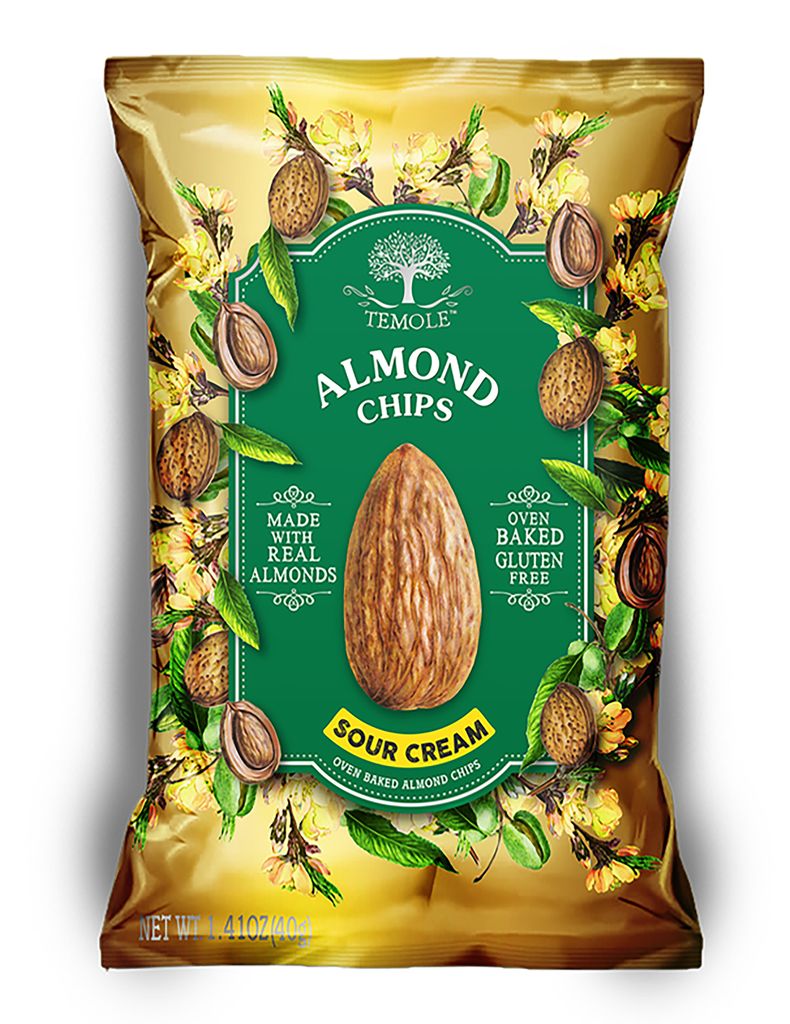 Temole Almond Chips Sour Cream 40g