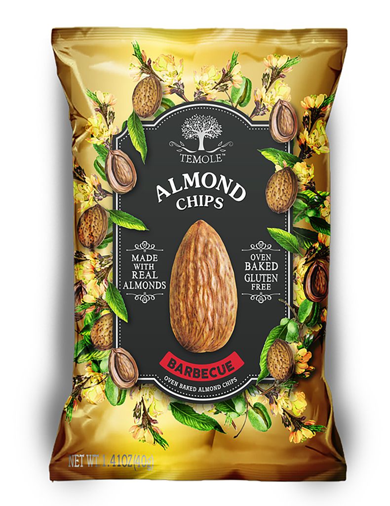 Temole Almond Chips Barbeque 40g