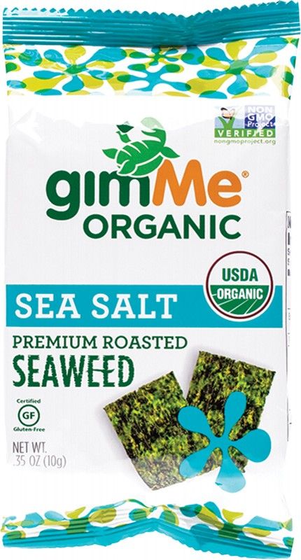 gimMe Roasted Seaweed Snacks Sea Salt 10g