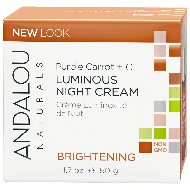 Andalou Naturals Brightening Purple Carrot +C Luminous Night Cream 50g