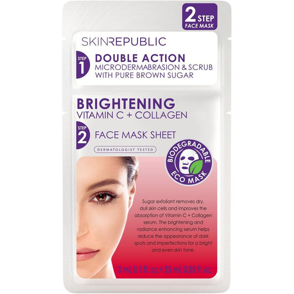 Skin Republic Brightening Vitamin C Biodegradable Sheet Mask 25ml