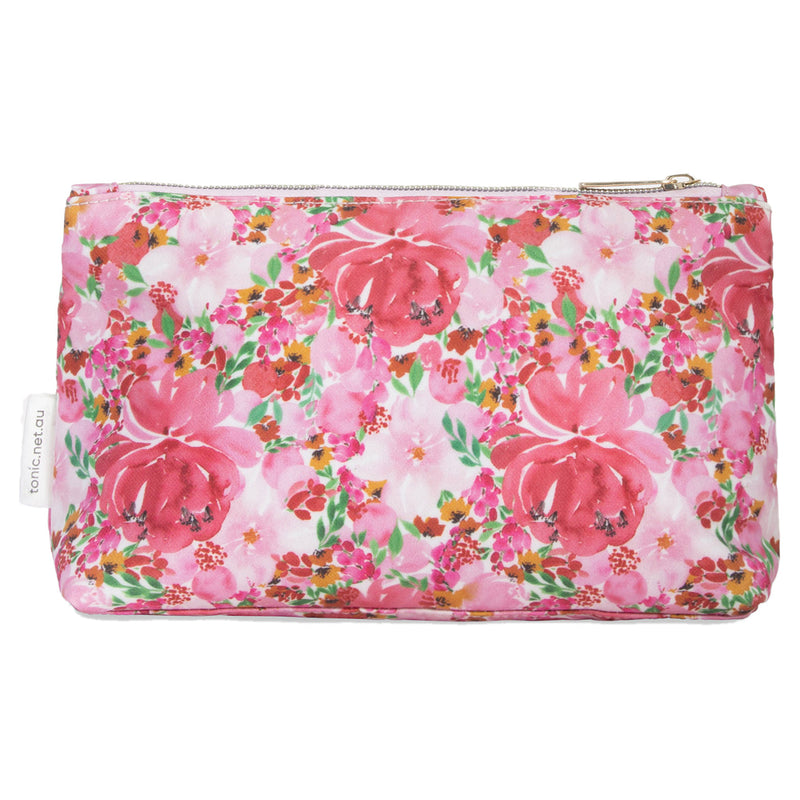 Tonic Small Cosmetic Bag Flourish Pink