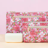 Tonic Large Cosmetic Bag Flourish Pink