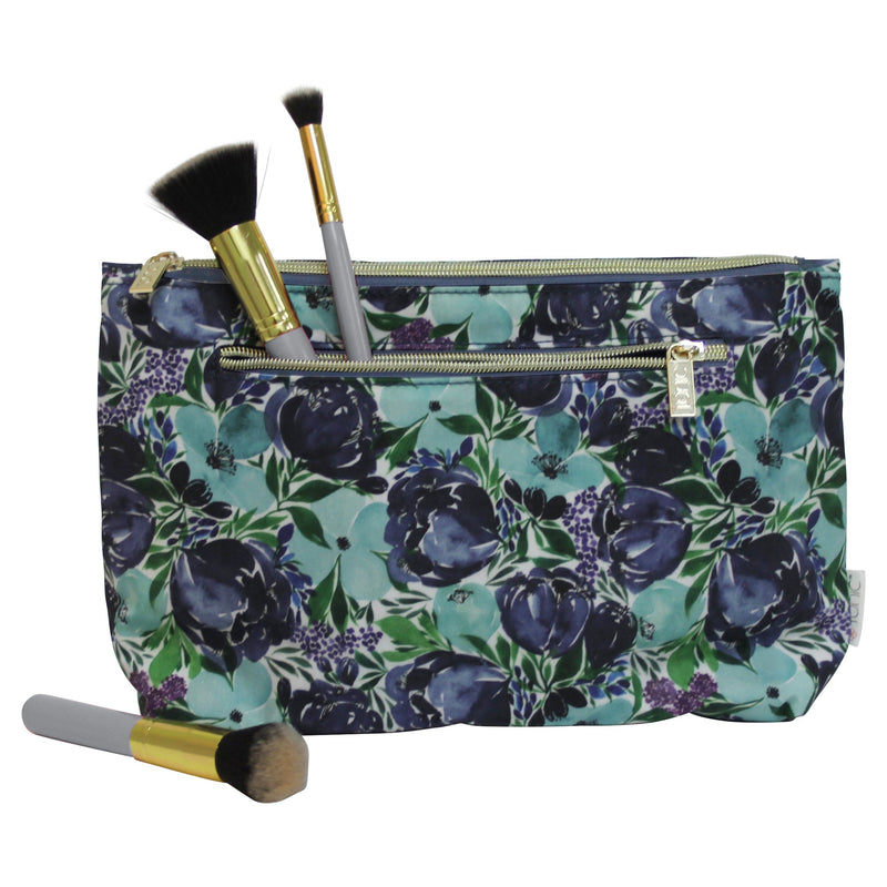 Tonic Large Cosmetic Bag Flourish Blue