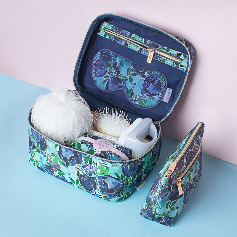 Tonic Makeup Case Flourish Blue