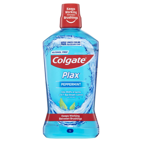 Colgate Mouthwash Plax Peppermint 1L