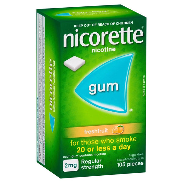Nicorette Gum Fresh Fruit 2mg 105