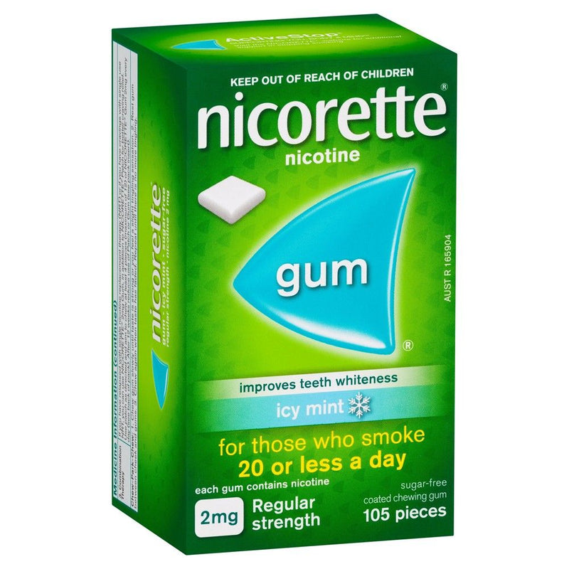 Nicorette Gum Icy Mint 2mg 105