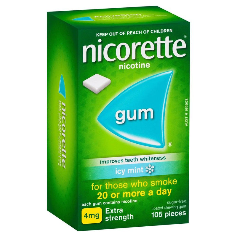 Nicorette Gum Icy Mint 4mg 105