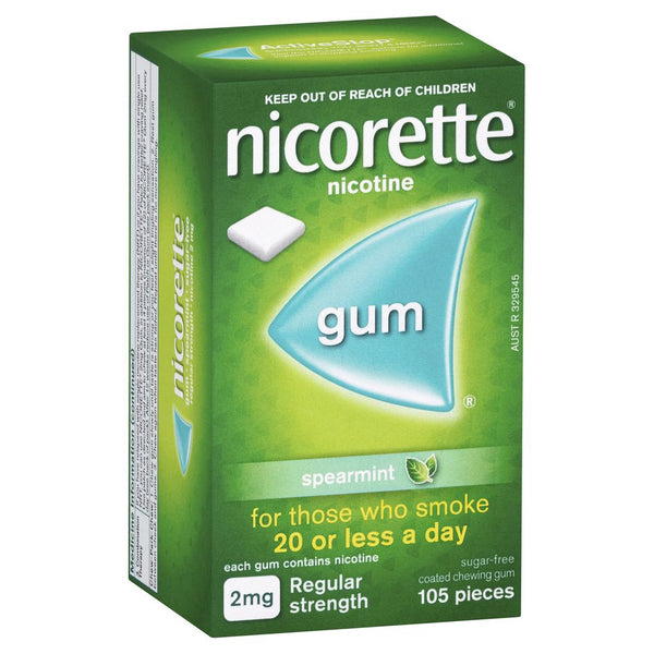 Nicorette Spearmint Gum 2mg 105