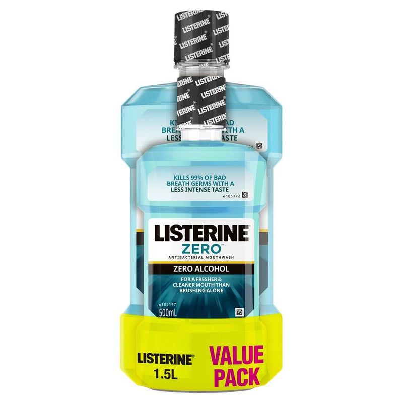 Listerine Mouthwash Zero 1L + 500ml