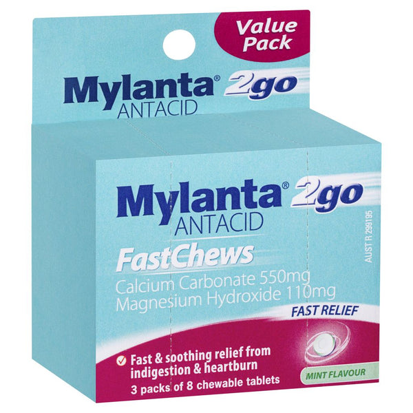 Mylanta Fast Chews Tablets 24
