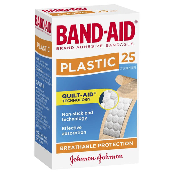 Band Aid Plastic Strips 25