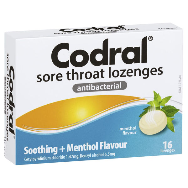 Codral Lozenges Menthol 16