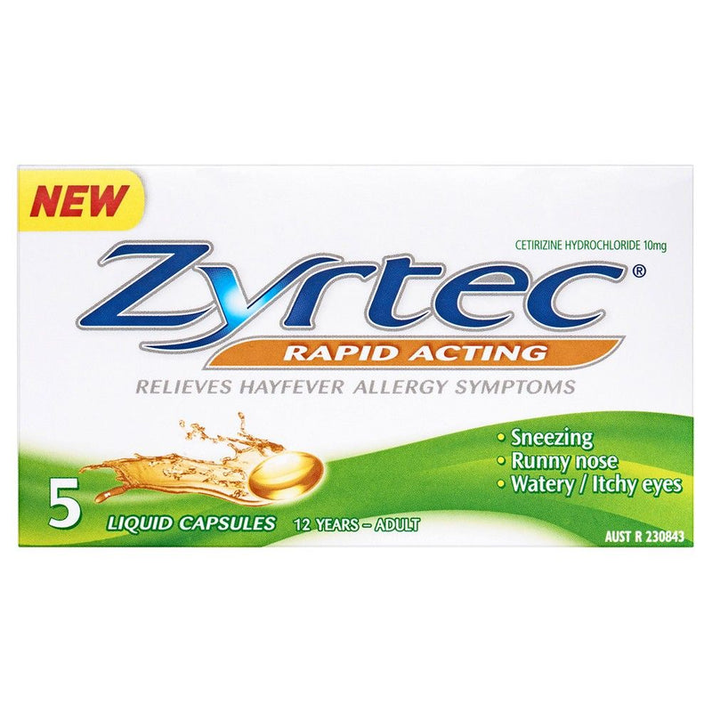 Zyrtec Liquid Capsules 5