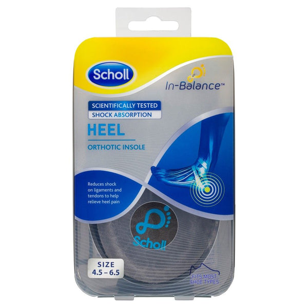 Scholl In-Balance Heel/Ankle Orthotic Insole Small