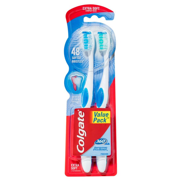 Colgate Toothbrush 360 Sensitive 2 Pack