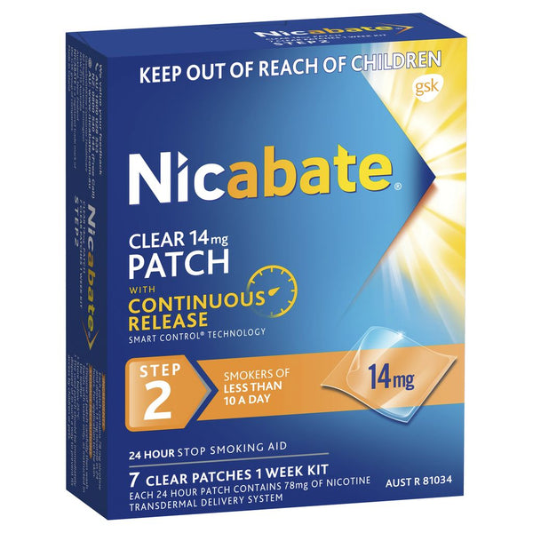 Nicabate CQ Clear Patch 14mg 7