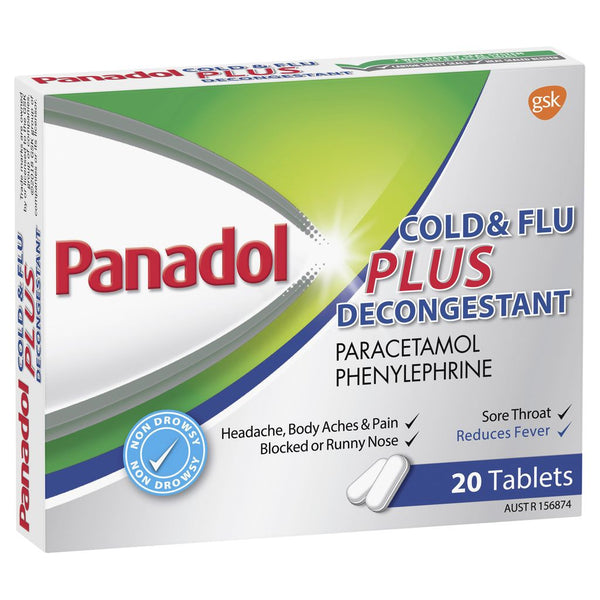 Panadol Cold/Flu Decongestion Capsules 20