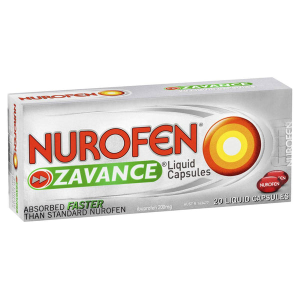 Nurofen Zavance 200mg Liquid Capsules 20
