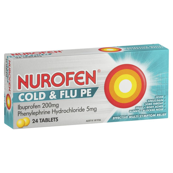 Nurofen Cold/Flu Pe Tablets 24