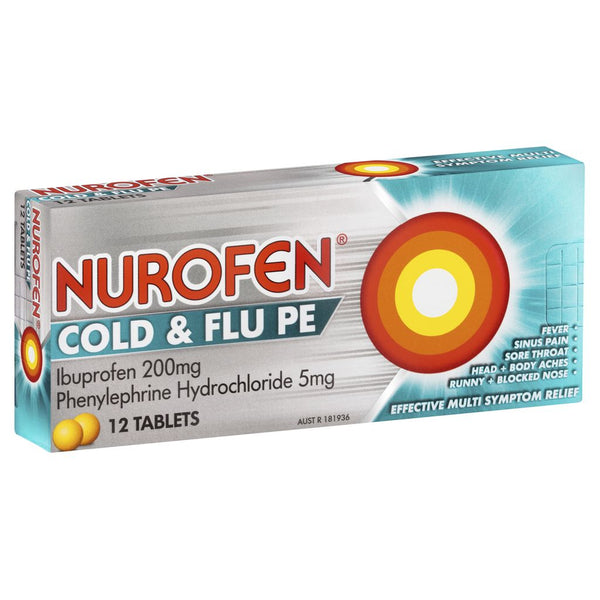 Nurofen Cold/Flu Pe Tablets 200mg 12