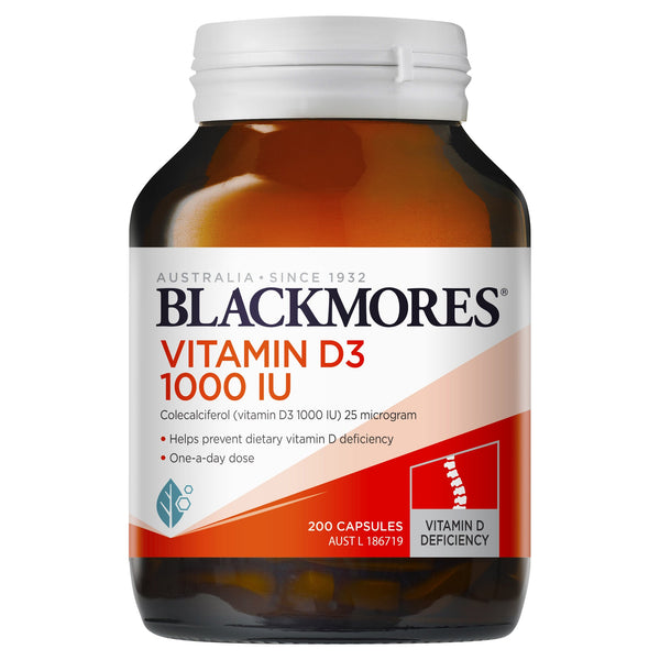 Blackmores Vitamin D3 1000Iu 200 Capsules